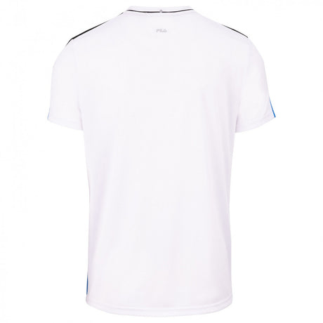 Koszulka tenisowa Fila T-shirt Gabriel biało-błękitna
