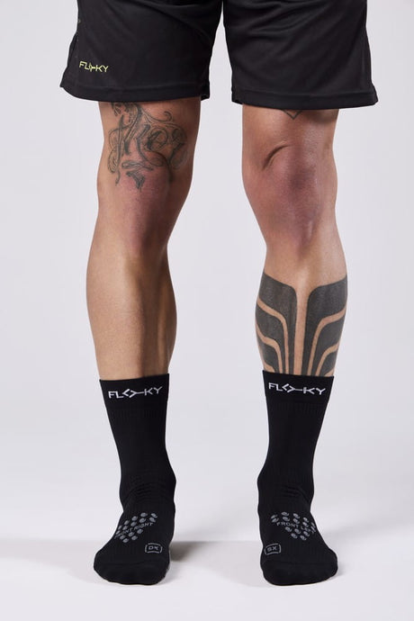 Skarpety tenisowe biomechaniczne Floky S-Mash czarne