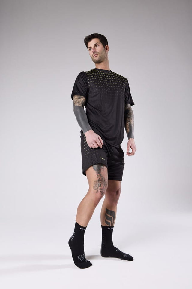 Skarpety tenisowe biomechaniczne Floky S-Mash czarne