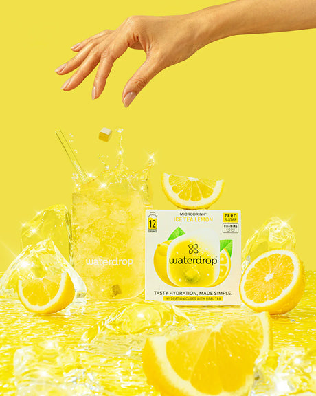Elektrolity Waterdrop Microdrink o smaku Ice Tea Lemon x12