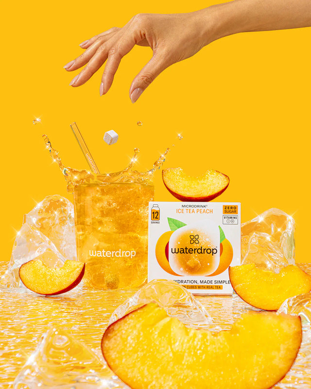Elektrolity Waterdrop Microdrink o smaku Ice Team Peach x12
