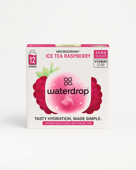 Elektrolity Waterdrop Microdrink o smaku ice tea malinowe x12