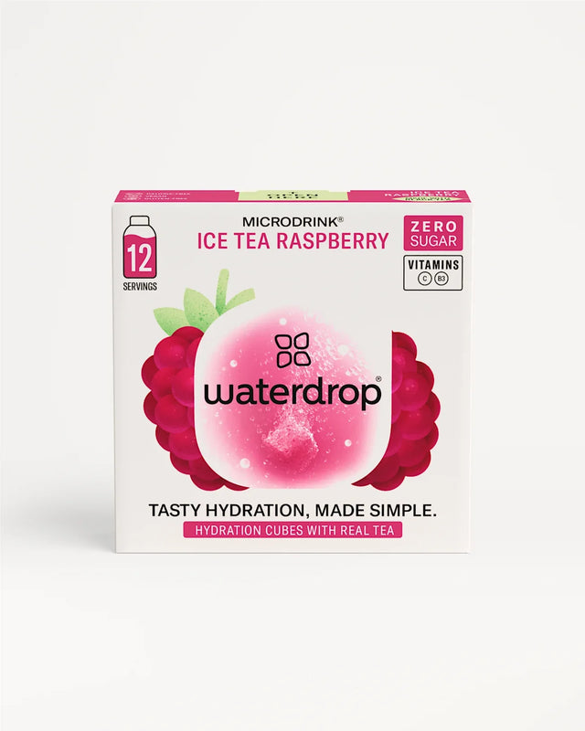 Elektrolity Waterdrop Microdrink o smaku ice tea malinowe x12