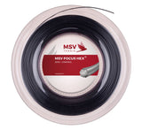 Naciąg tenisowy MSV Focus HEX czarny 12m ze szpuli