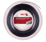 Naciąg tenisowy MSV Focus HEX Soft czarny 12m ze szpuli
