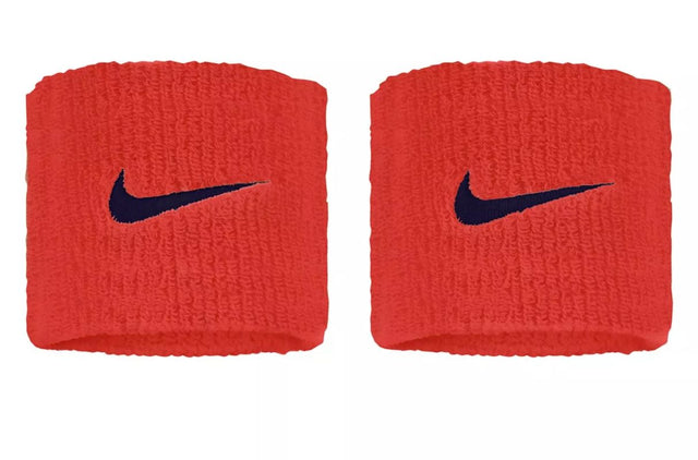 Frotki tenisowe Nike Swoosh Wristbands pomarańczowe