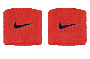 Frotki tenisowe Nike Swoosh Wristbands pomarańczowe