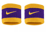 Frotki tenisowe Nike Swoosh Wristbands żółto-fioletowe