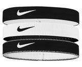 Opaski na głowę Nike Flex Wide Headbands czarno-białe x3