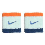 Frotki tenisowe Nike Swoosh Wristbands miętowo-pomarańczowe