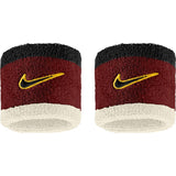Frotki tenisowe Nike Swoosh Wristbands burgundowe