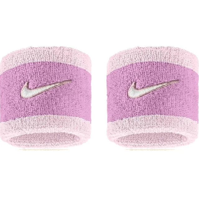 Frotki tenisowe Nike Swoosh Wristbands pudrowy róż