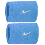 Frotki tenisowe Nike Swoosh Classic Wristbands błękitne