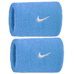 Frotki tenisowe Nike Swoosh Classic Wristbands błękitne