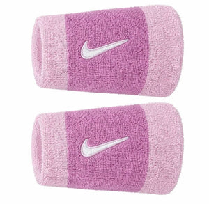 Frotki tenisowe Nike Swoosh Double-Wide pudrowy róż