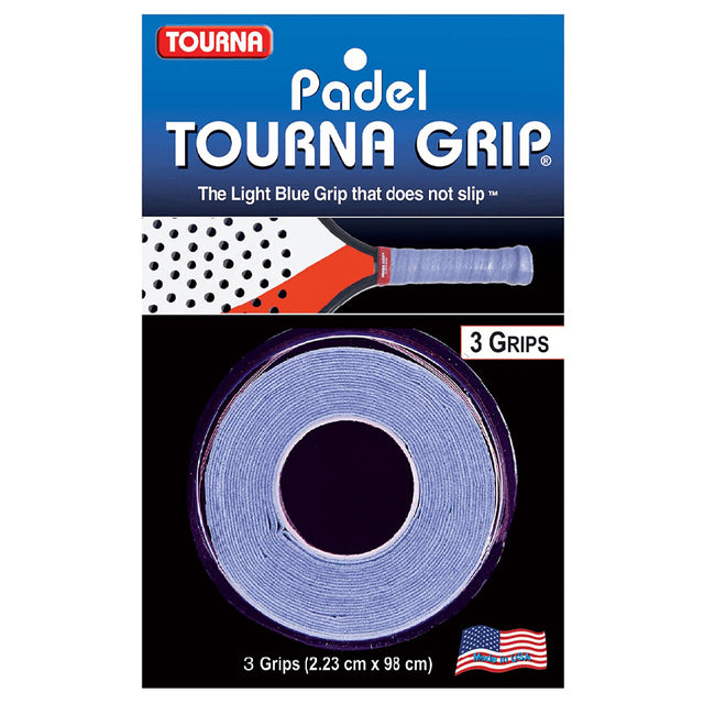 Owijki wierzchnie Tourna Padel Tourna Grip niebieskie x3