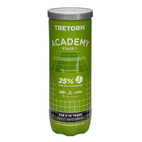 Piłki ST1 zielone Tretorn Academy Green 3 szt.