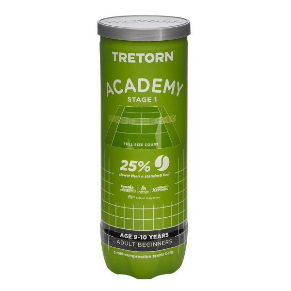Piłki ST1 zielone Tretorn Academy Green 3 szt.