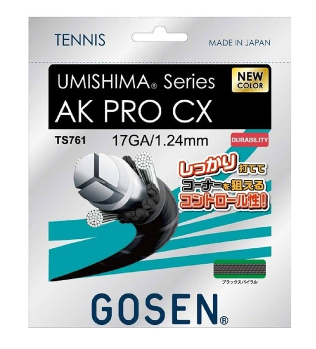 Naciąg tenisowy Gosen AK PRO CS czarny