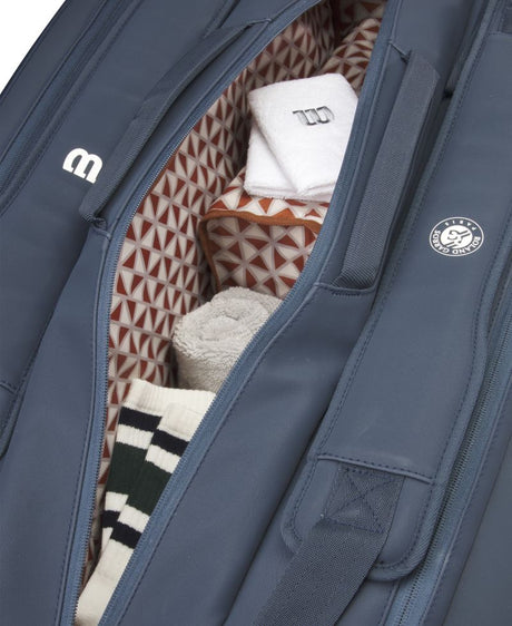 Torba tenisowa thermobag Wilson Roland Garros Session Super Tour 15R granatowa