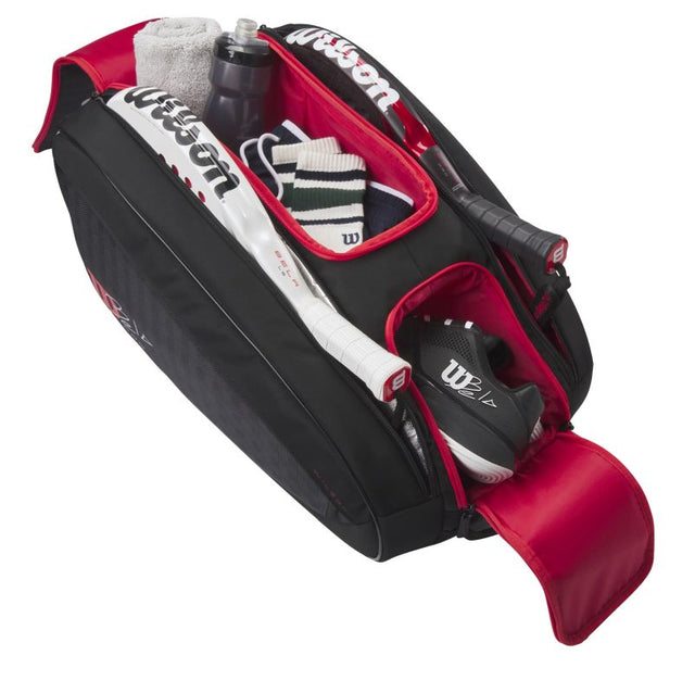 Torba do padla Wilson Bela V3 Padel czarno-czerwona