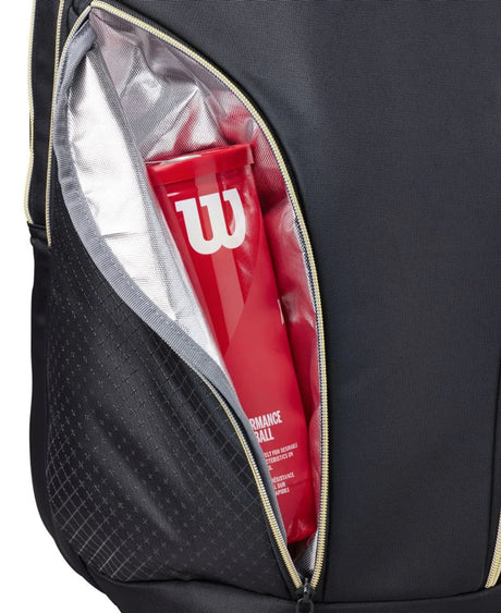 Plecak do padla Wilson Defy V1 Padel Backpack czarno-złoty