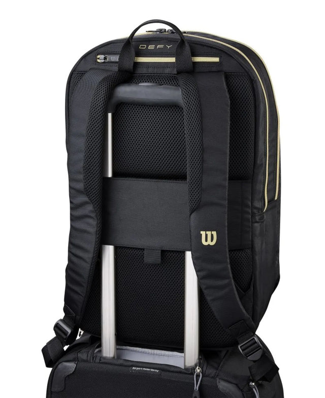 Plecak do padla Wilson Defy V1 Padel Backpack czarno-złoty