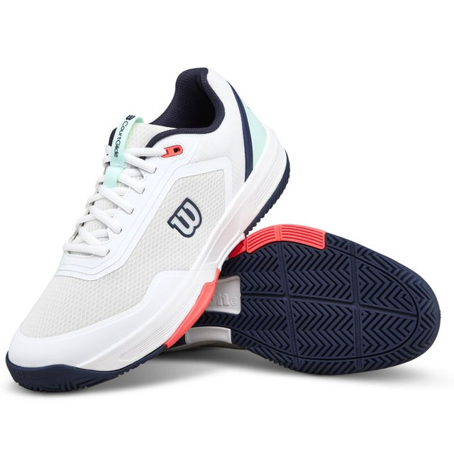 Buty tenisowe Wilson Court Glide biało-granatowe