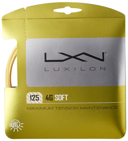 Naciąg tenisowy Luxilon 4G Soft żółty