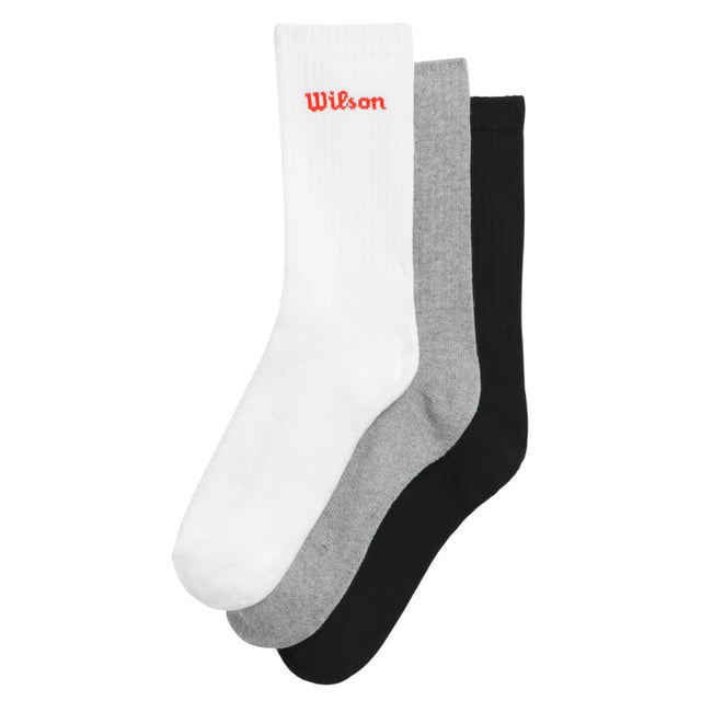 Skarpety tenisowe Wilson Crew Logo Sock 3P wielokolorowe