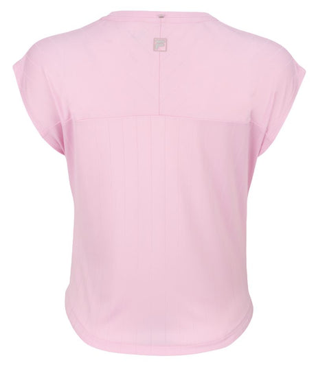 Koszulka tenisowa Fila T-Shirt Lum różowa