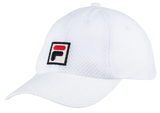 Czapka tenisowa Fila Mesh Cap Sampau biała