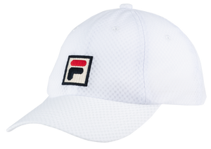 Czapka tenisowa Fila Mesh Cap Sampau biała