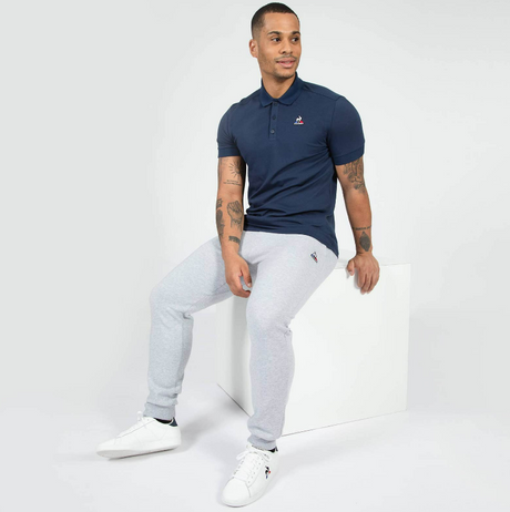 Spodnie tenisowe Le Coq Sportif ESS Pant Slim szare