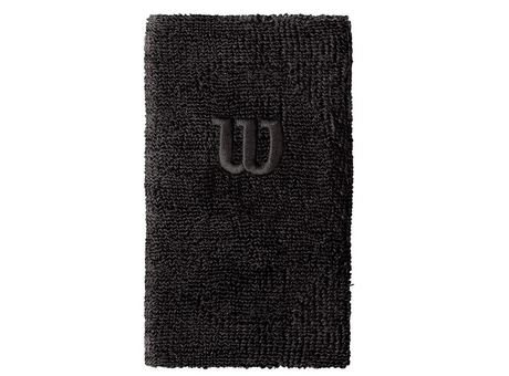 Frotki tenisowe Wilson Extra Wide W Wirstband czarna