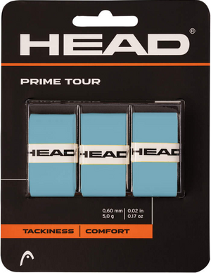 Owijki tenisowe wierzchnie Head Prime Tour x3 niebieskie