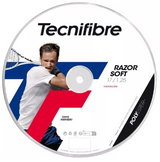Naciąg tenisowy Tecnifibre Razor Soft czarny 12m ze szpuli