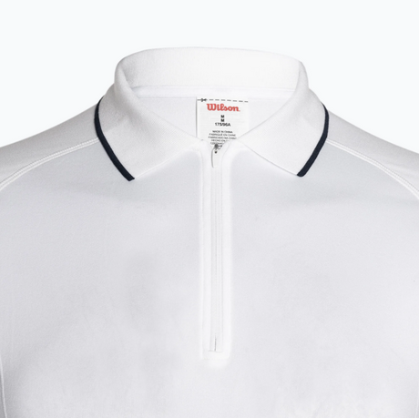 Koszulka tenisowa Wilson Team Seamless Polo 2.0 biała