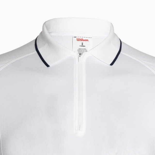 Koszulka tenisowa Wilson Team Seamless Polo 2.0 biała
