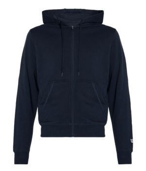 Bluza tenisowa Wilson Team Zip Hoodie granatowa