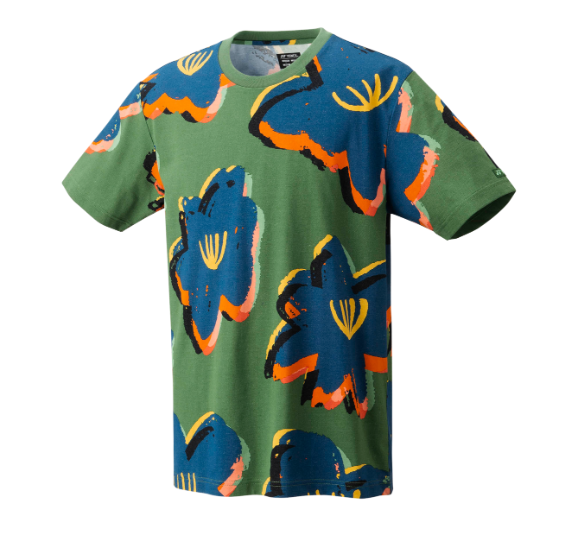 Yonex Nature Midnight Flowers Green Tennis T-Shirt