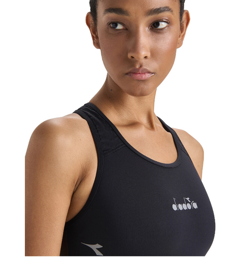 Stanik tenisowy Diadora Medium Bra czarny