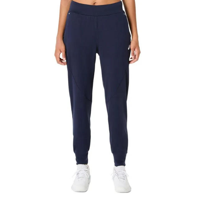 Spodnie tenisowe damskie Asics Court Warm-Up Pant granatowe