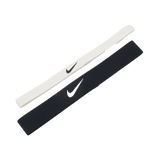 Opaski na głowę Nike Flex Headband czarno-białe