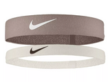 Opaski na głowę Nike Flex Headband beżowo-białe