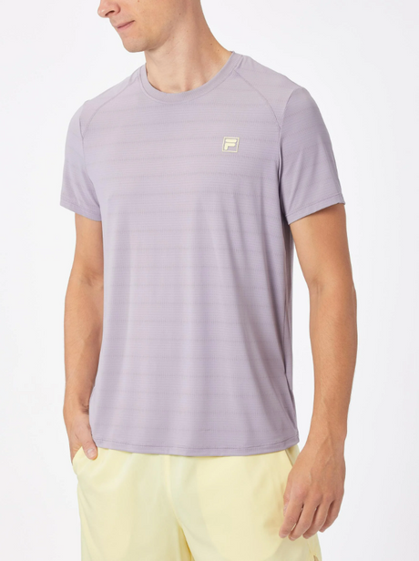 Koszulka tenisowa Fila T-shirt Titus lawendowa