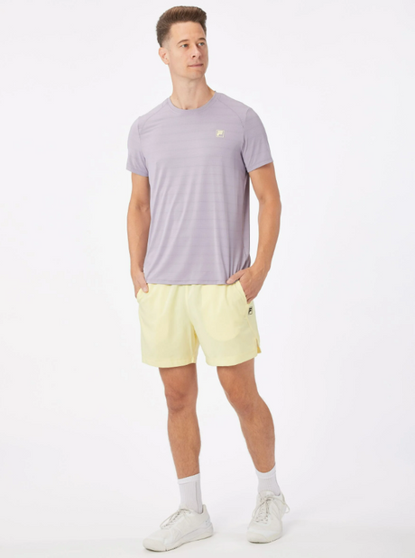 Koszulka tenisowa Fila T-shirt Titus lawendowa