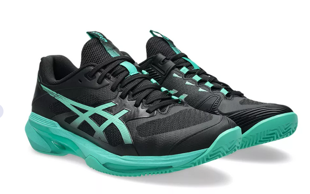 Buty tenisowe Asics Solution Speed FF 4 Clay czarno-zielone