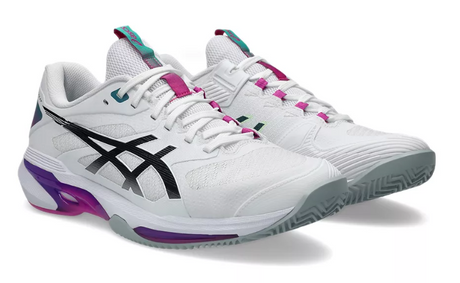 Buty tenisowe Asics Solution Speed FF 4 Clay biało-fioletowe