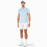 Koszulka tenisowa Tecnifibre Team Tech Polo błękitna